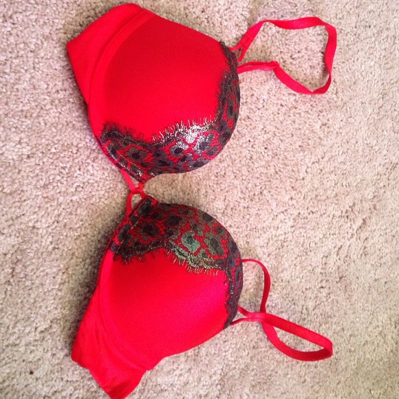 Red Victoria's Secret bombshell bra.