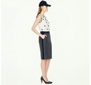 J Crew Colorblock Pencil Skirt
