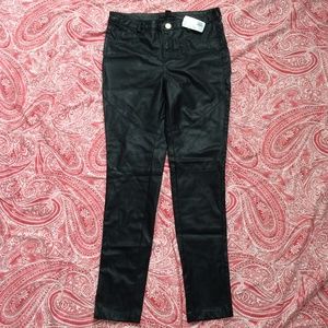 New faux leather pants.