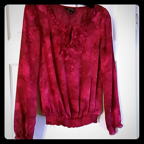 Pink silk dress shirt