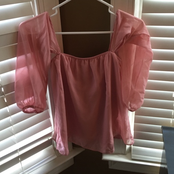 Strapless top with sleeves