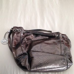 Metallic snake skin Michael Kors purse