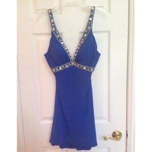 Blue cocktail dress