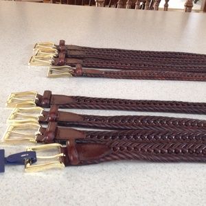 Men's leather belts sizes 34 and 36