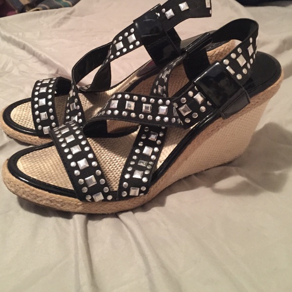 Studded Wedge Heel
