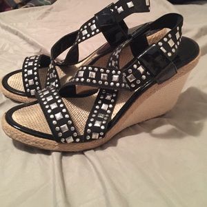 Studded Wedge Heel
