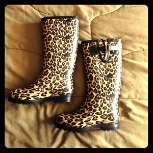Cheetah Rain Boots