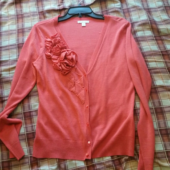 Salmon Embellished Cardigan