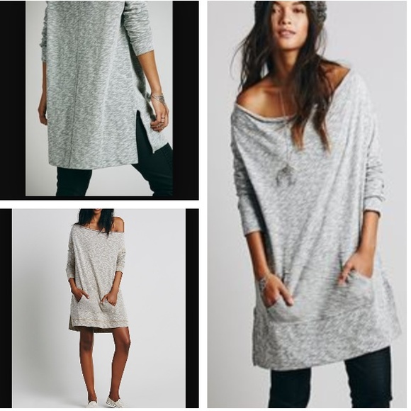 Free People Sweaters - Free People We the Free Slouchy Cowl Mini Dress