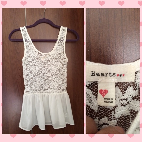 | Flirty Lace Peplum Tank | - Picture 2 of 2