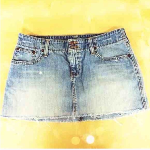 Light wash Denim Jean Skirt