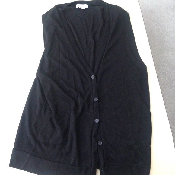 Black Vest/Cardigan