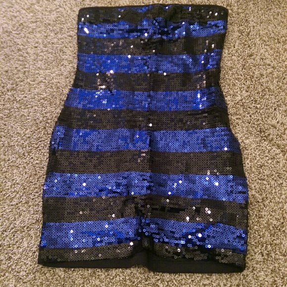 Sexy sequin blue dress :)