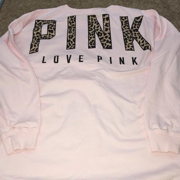 light pink/cheetah varsity crew