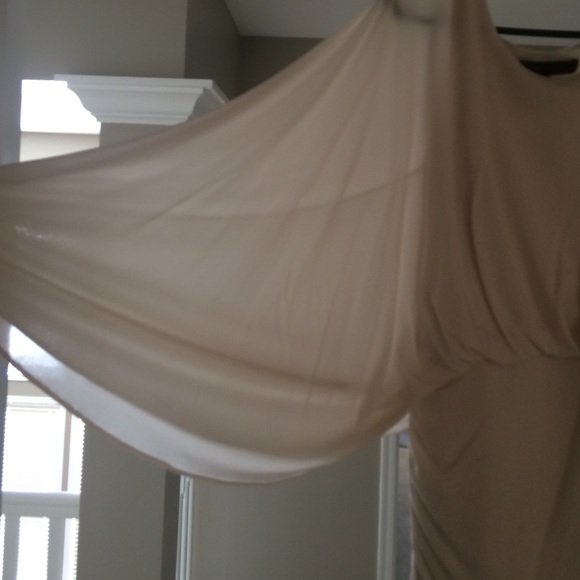 Cream BCBG fitted dress - Picture 3 of 4