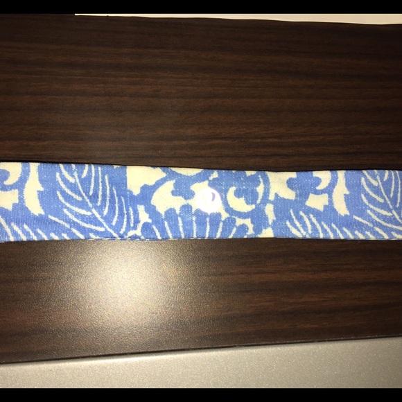 lululemon athletica Accessories - NWOT Lululemon blue/white headband