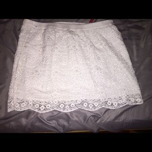 White Lace Skirt