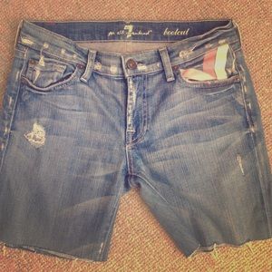 7 for all mankind cutoff shorts 7 for all mankind cutoff shorts