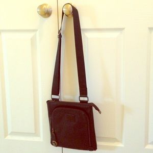 Antony Morato Leather Badged Bag Black