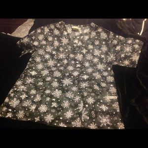 Scrub top holiday Christmas