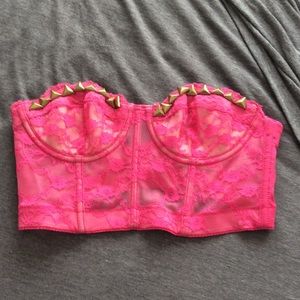 CUTEEEE pink bustier