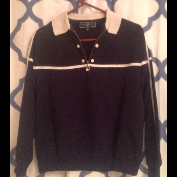St John Sport half zipper top navy