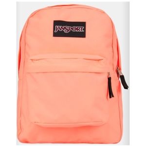 Peach Jansport backpack