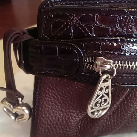 Brighton Delilah leather clutch with chain - Picture 4 of 9