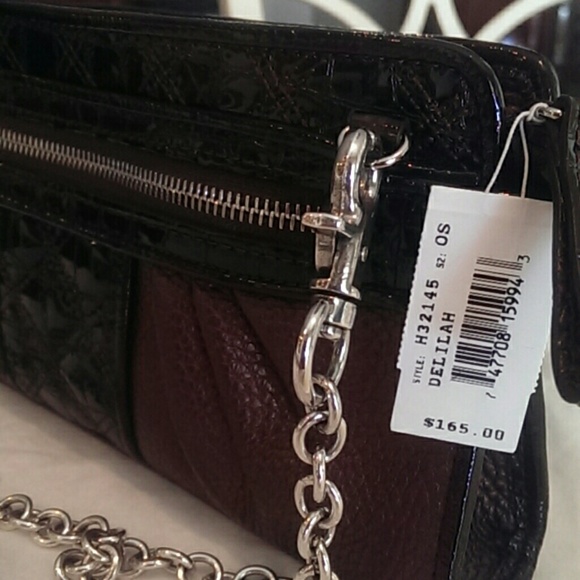 Brighton Delilah leather clutch with chain - Picture 5 of 9