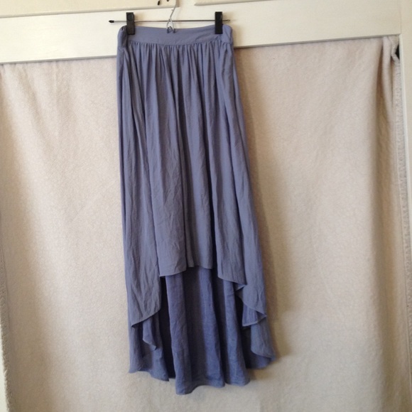 High-Low Light Blue Skirt