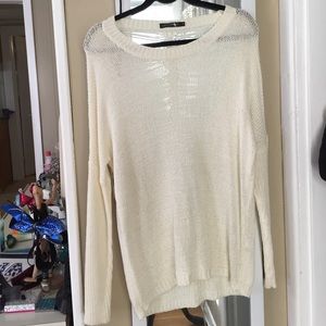 LF Kiwi Tucker shredded back sweater