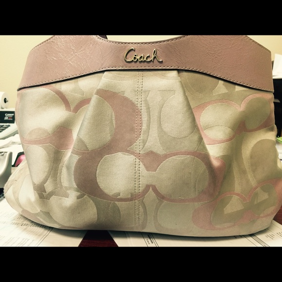 Pink coach purse