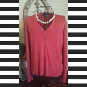 Ann Taylor 100% Silk sweater cardigan. Sz S.