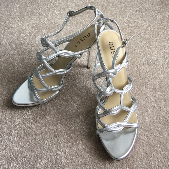 Guess Shoes - Silver guess heels