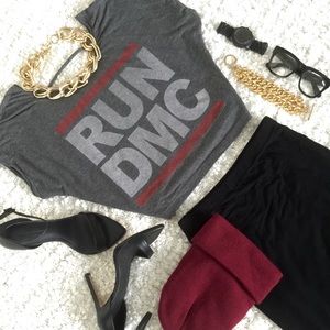 RUN DMC Vintage Crop Top Size Small