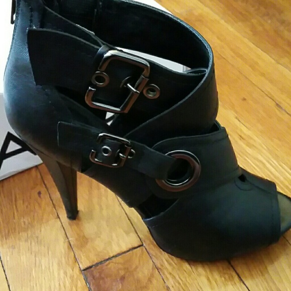 ******SOLD*****Aldo Platform Open-toe Booties - Picture 2 of 3