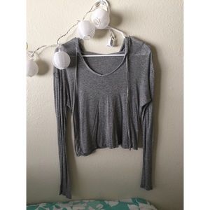 Thin gray sweater