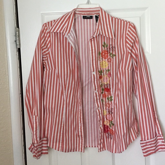 Striped button up shirt