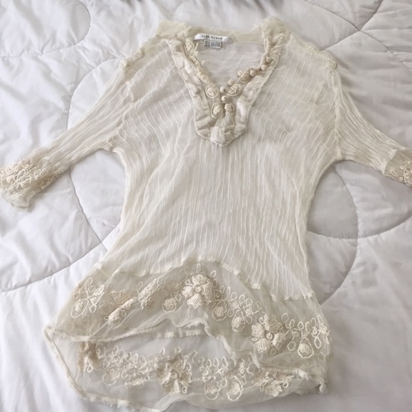 Zara sheer blouse