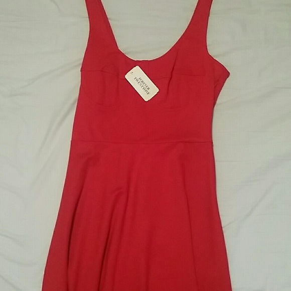 Red fit & flare dress