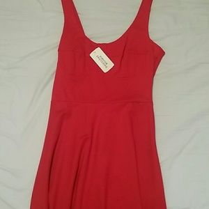 Red fit & flare dress