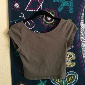 Cross-back crop top!