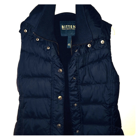 Blue jacket vest