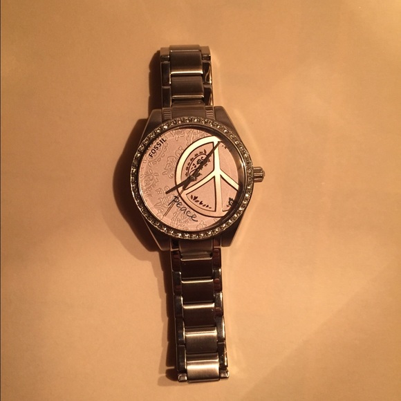 Fossil Dress Analog Peace Dial Womens Watch