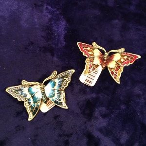Butterfly Hand Painted Lapel Pin