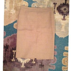 J. Crew Tan Pencil Skirt
