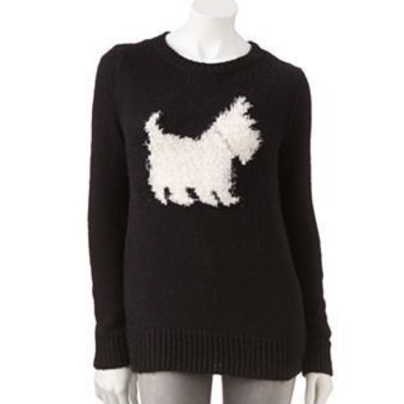LC Lauren Conrad Sweaters - Scottie dog sweater