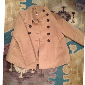 Rebecca Taylor Camel Short  Swing Peacoat