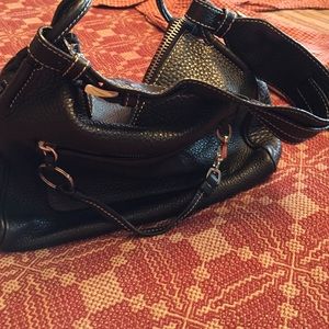 Small black leather prada bag
