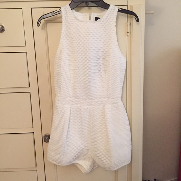 White Missguided Romper